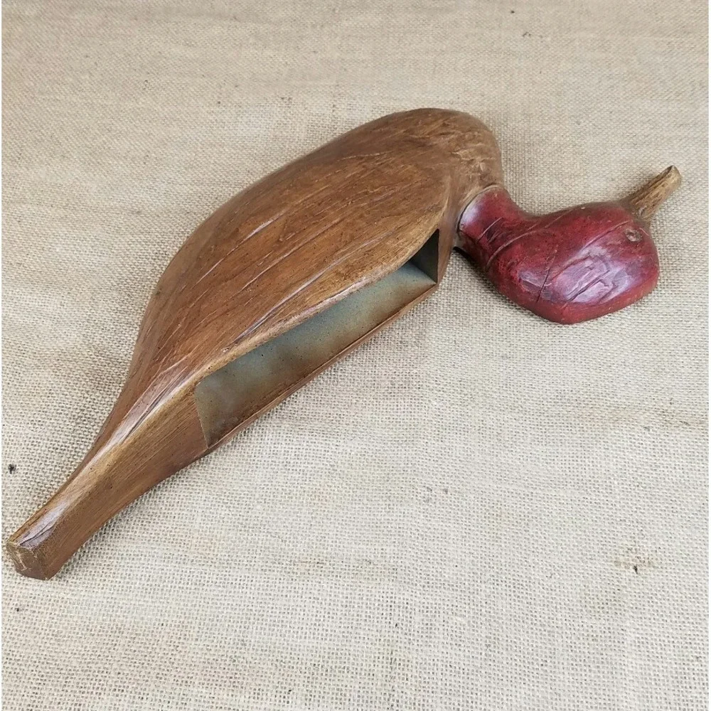 Vtg Syroco duck wall pocket letter holder decor‎ wall planter 1961 hunting hut